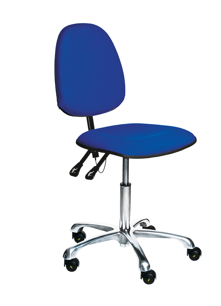 Лабораторный стул VKG C-100 ESD синий без подлокотников