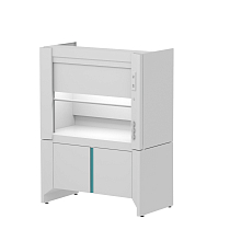 Шкаф LLC-MPP Compact ЛАБ RAL9010 Шкаф вытяжной полипропиленовый комбинированный компактный