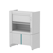 Шкаф LLC-MPP Compact ЛАБ RAL9010 Шкаф вытяжной полипропиленовый комбинированный компактный