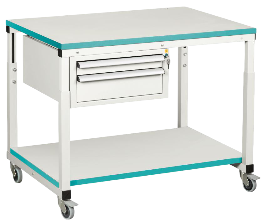 Стол подкатной с подвесной тумбой