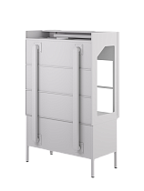 Шкаф LLC-W LAB RAL9010 Шкаф вытяжной металлический с боковыми окнами