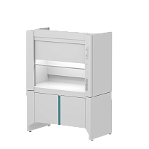 Шкаф LLC-MPP Compact LAB RAL9010 Шкаф вытяжной полипропиленовый комбинированный компактный