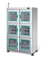 Шкаф сухого хранения серии DC-6 ESD с 6 секциями
